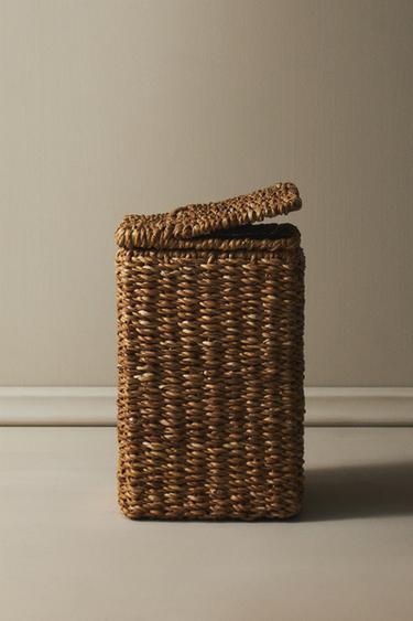 Zara SQUARE BATHROOM BIN - 淺米色