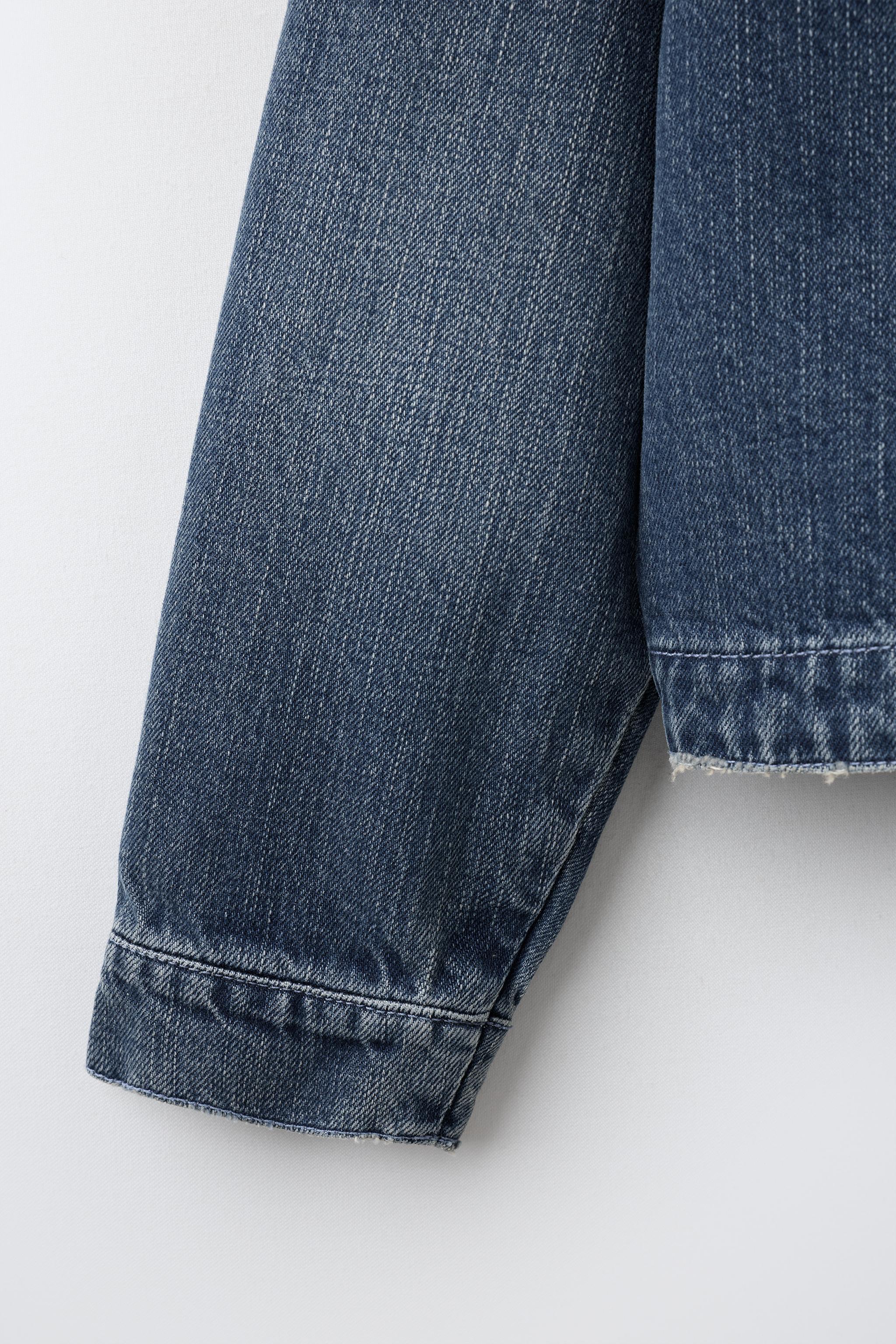 ダブルブレスト デニムジャケット - ブルー | ZARA Japan / 日本