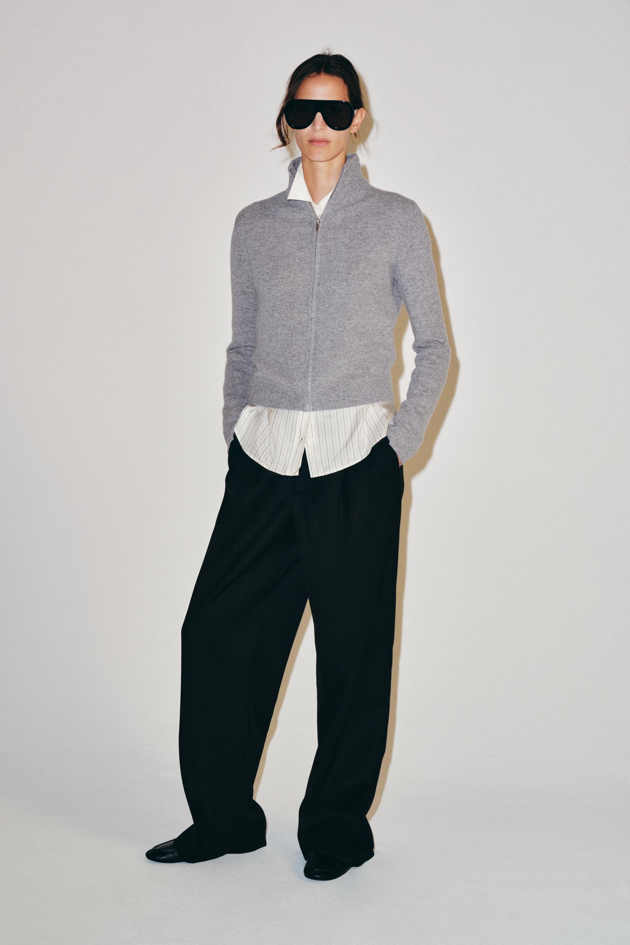 100% WOOL ZIP-UP JACKET
