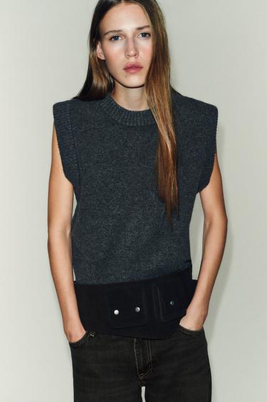 WEICHER STRICKPULLUNDER - Mittelgrau von Zara