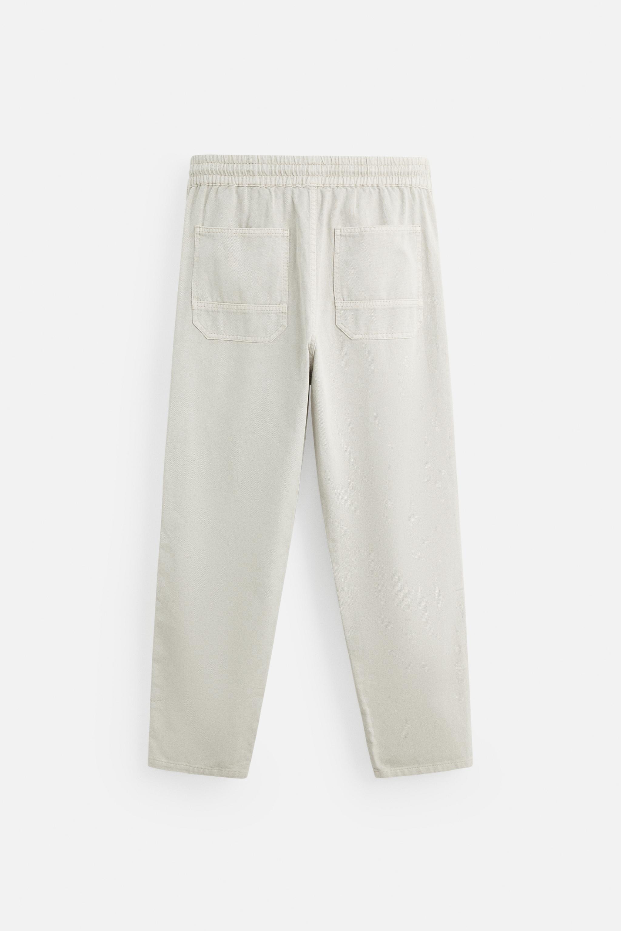 COTTON - LINEN PANTS - Sand | ZARA United States