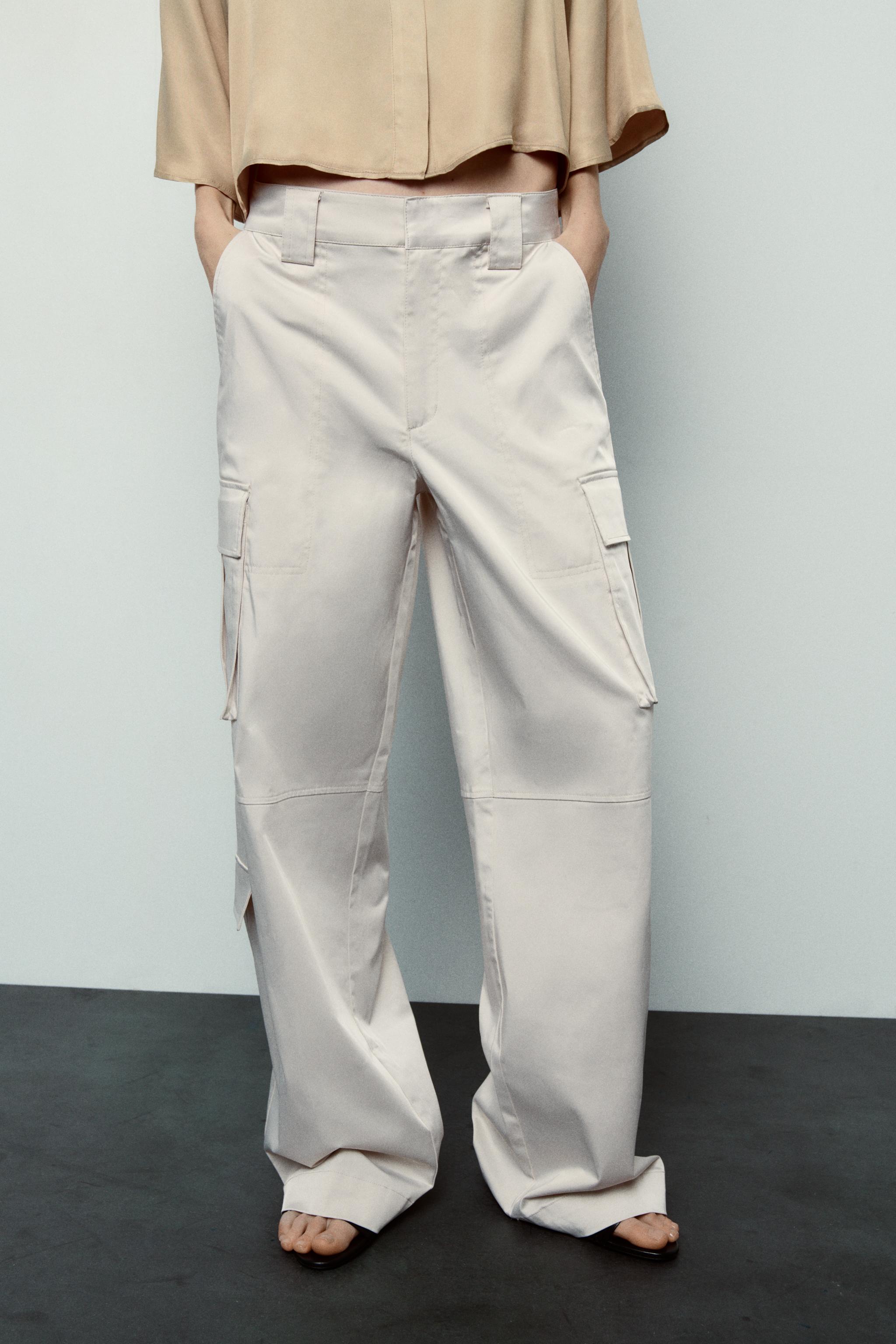 Zara cargo deals pants with belt