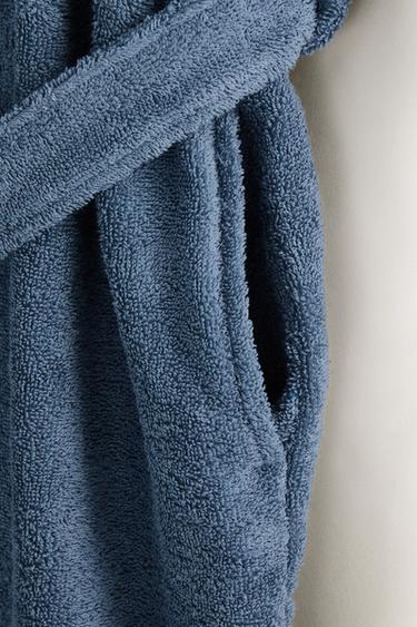PEIGNOIR CAPUCHE (360 GXM²) - Bleu moyen de Zara - Image 4