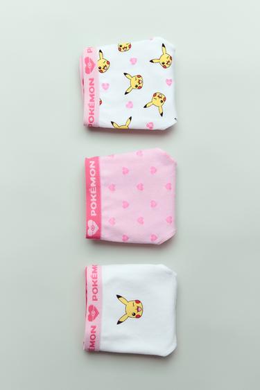 6-14 AÑOS/ PACK TRES BRAGUITAS PIKACHU POKÉMON ™ - Rosa de Zara