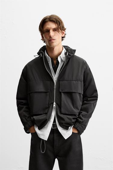TECHNICAL BOXY FIT PARKA - Black by Zara
