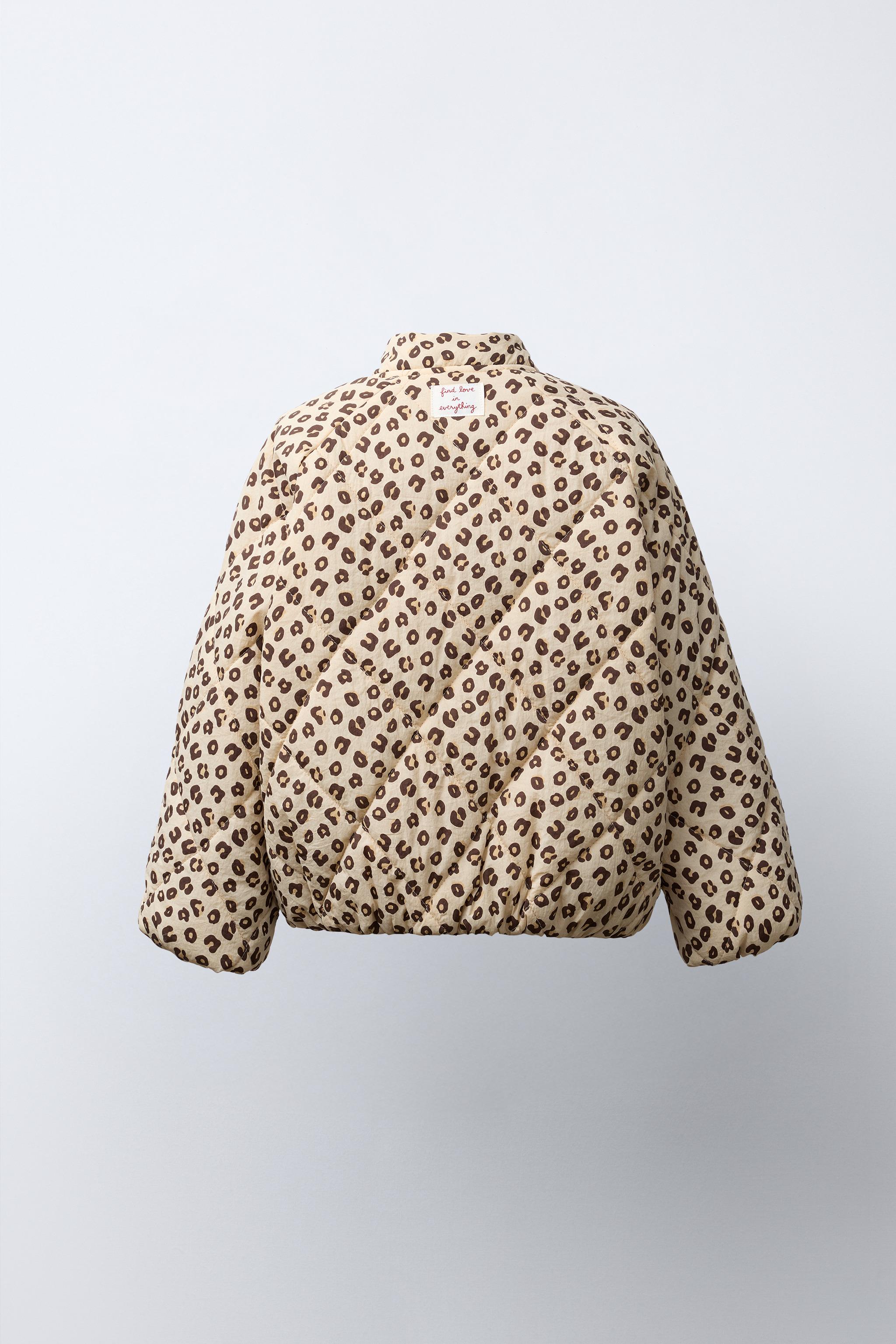 ANIMAL PRINT PUFFER JACKET
