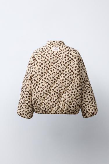 BLOUSON MATELASSÉ ANIMAL PRINT - Leopard de Zara - Image 4