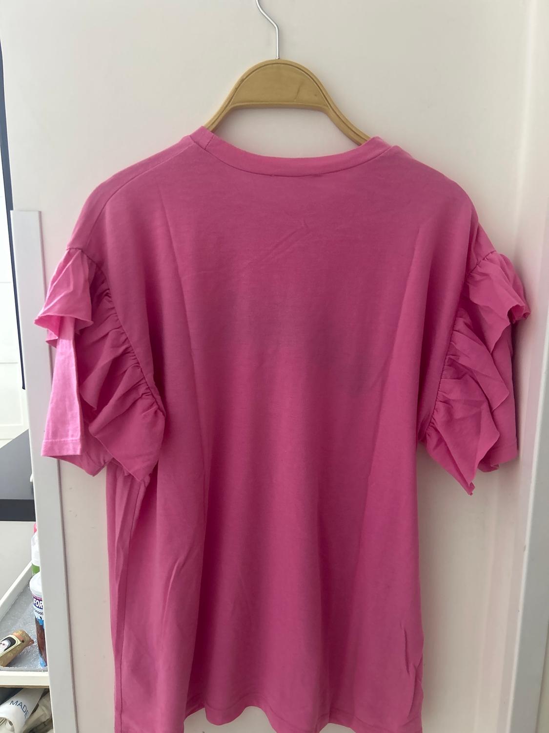 SHORT SLEEVE T-SHIRT WITH FRILLS. - Image 4