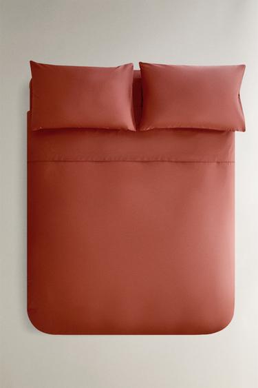 HOUSSE DE COUETTE PERCALE DE COTON (500 FILS) - Argile de Zara