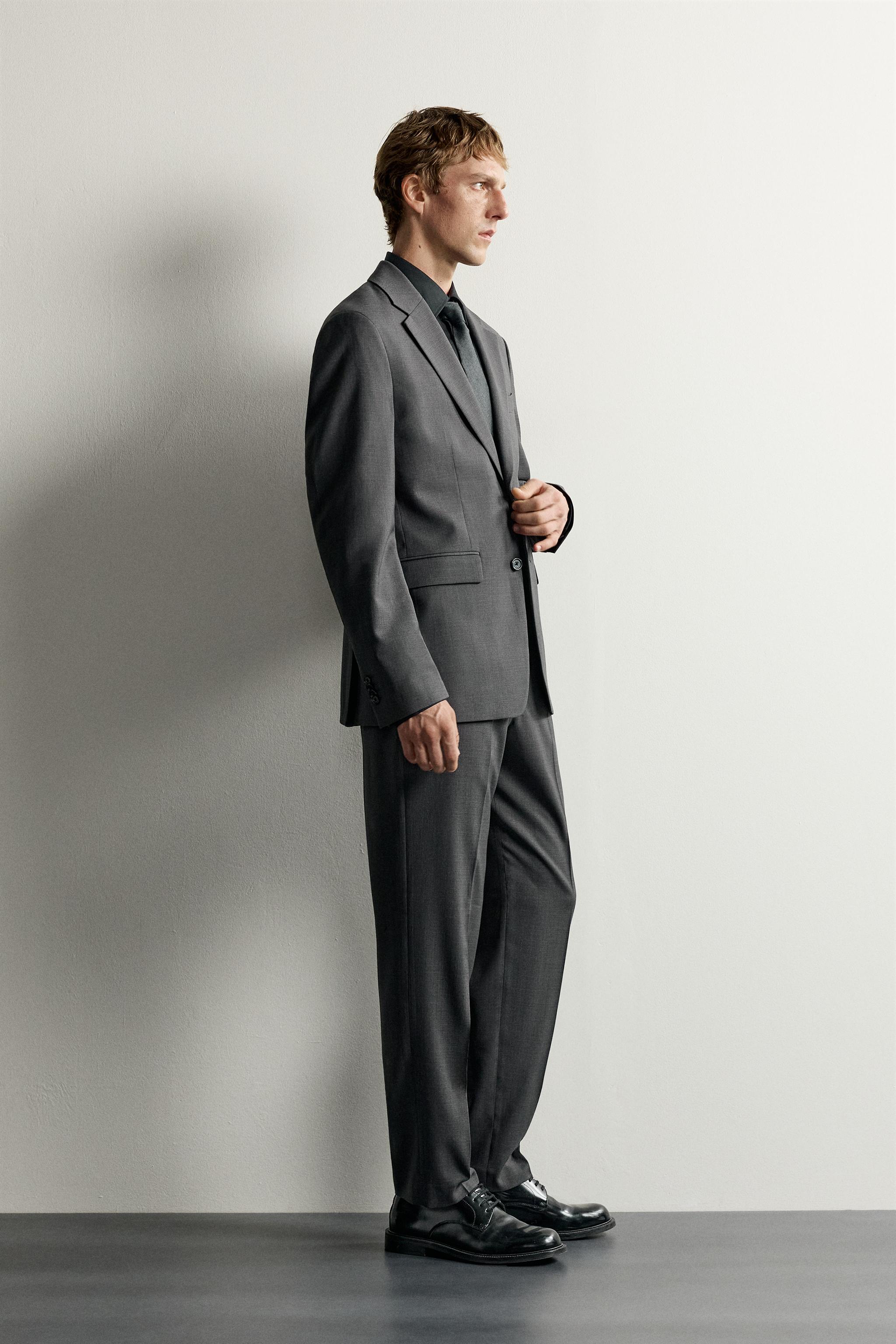Мужские пиджаки Zara COMFORT SUIT BLAZER — фото 4
