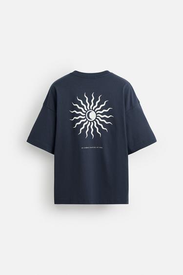 SUN PRINT T-SHIRT - Blue by Zara - Image 6