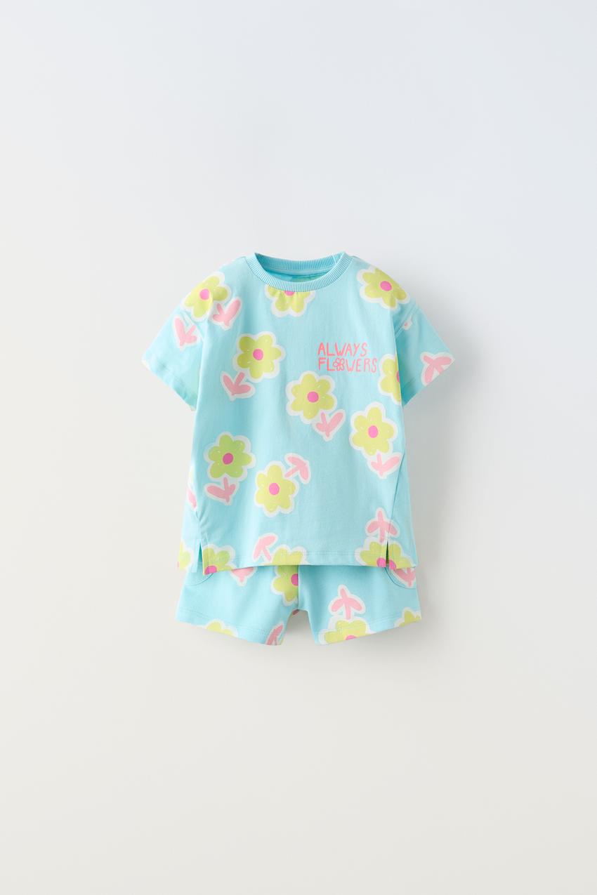  Bluey Floral Toddler Girls T-Shirt and Leggings Outfit Set  Yellow/Blue 2T: Clothing, Shoes & Jewelry
