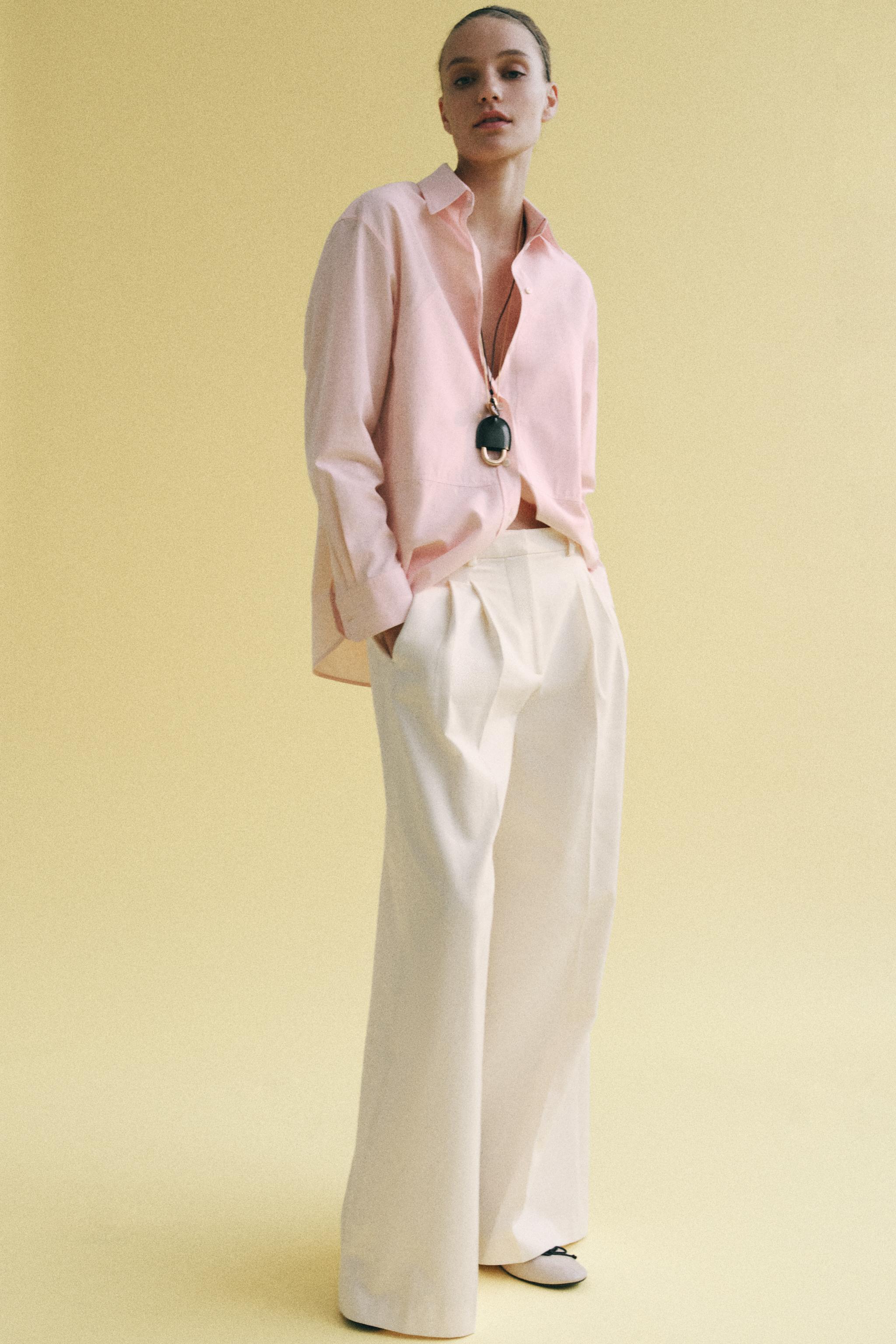 ZW COLLECTION PLEATED WIDE LEG PANTS
