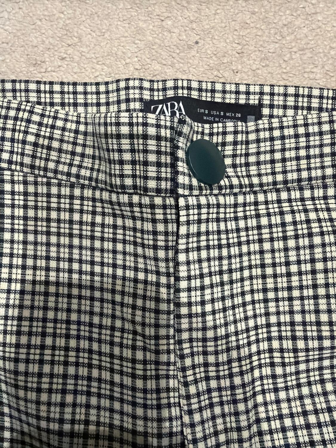 TEXTURED CHECK LEGGINGS - Image 3