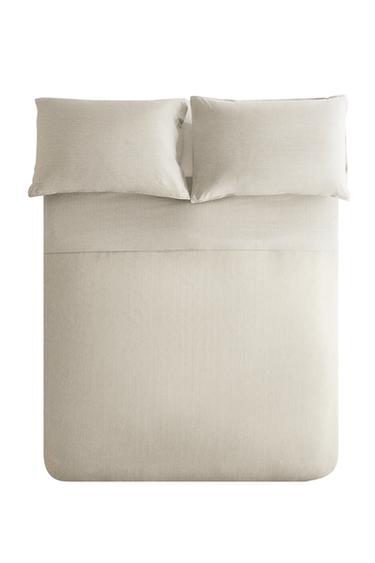 CAPA DE EDREDOM LISTRADO REVERSÍVEL - Cinzento da Zara