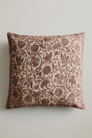 JACQUARD CUSHION COVER - Light beige by Zara