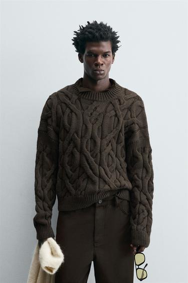 JERSEY ESTRUCTURA TRENZAS  LIMITED EDITION - Plomo oscuro de Zara