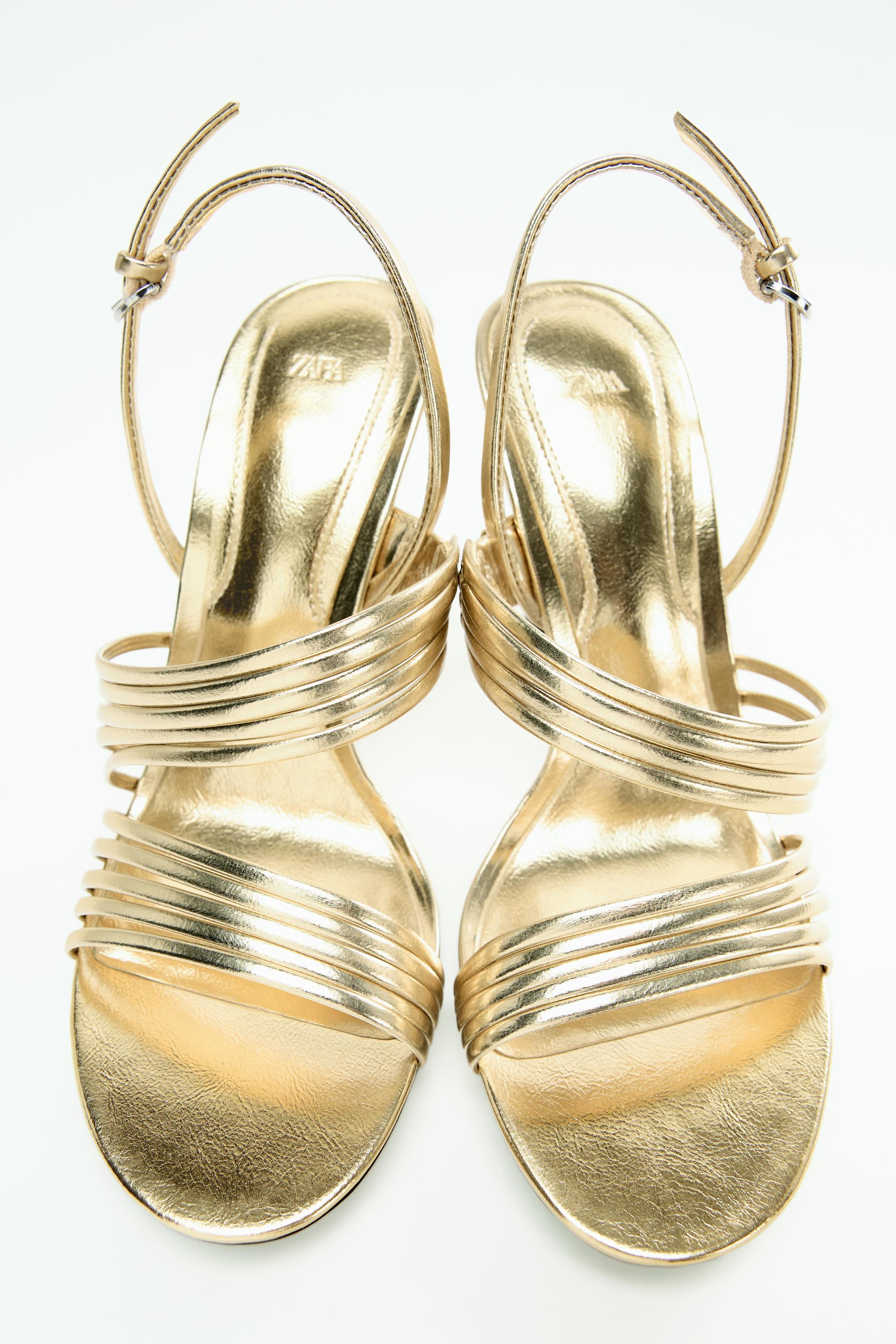 Zara fashion yellow sandals