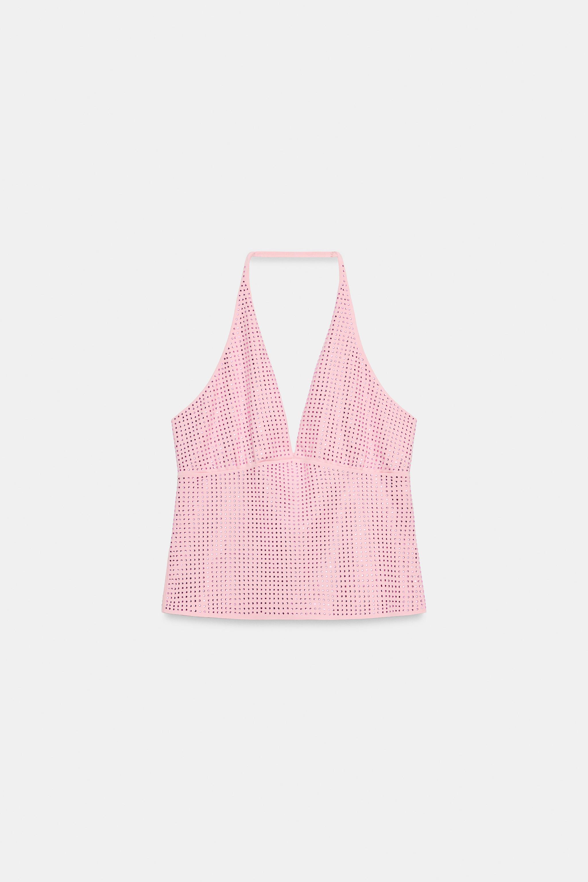 PARLAK HALTER TOP - Görsel 6
