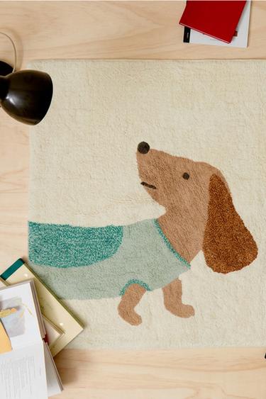 KIDS' DOG COTTON RUG - Oyster-white by Zara - Image 4
