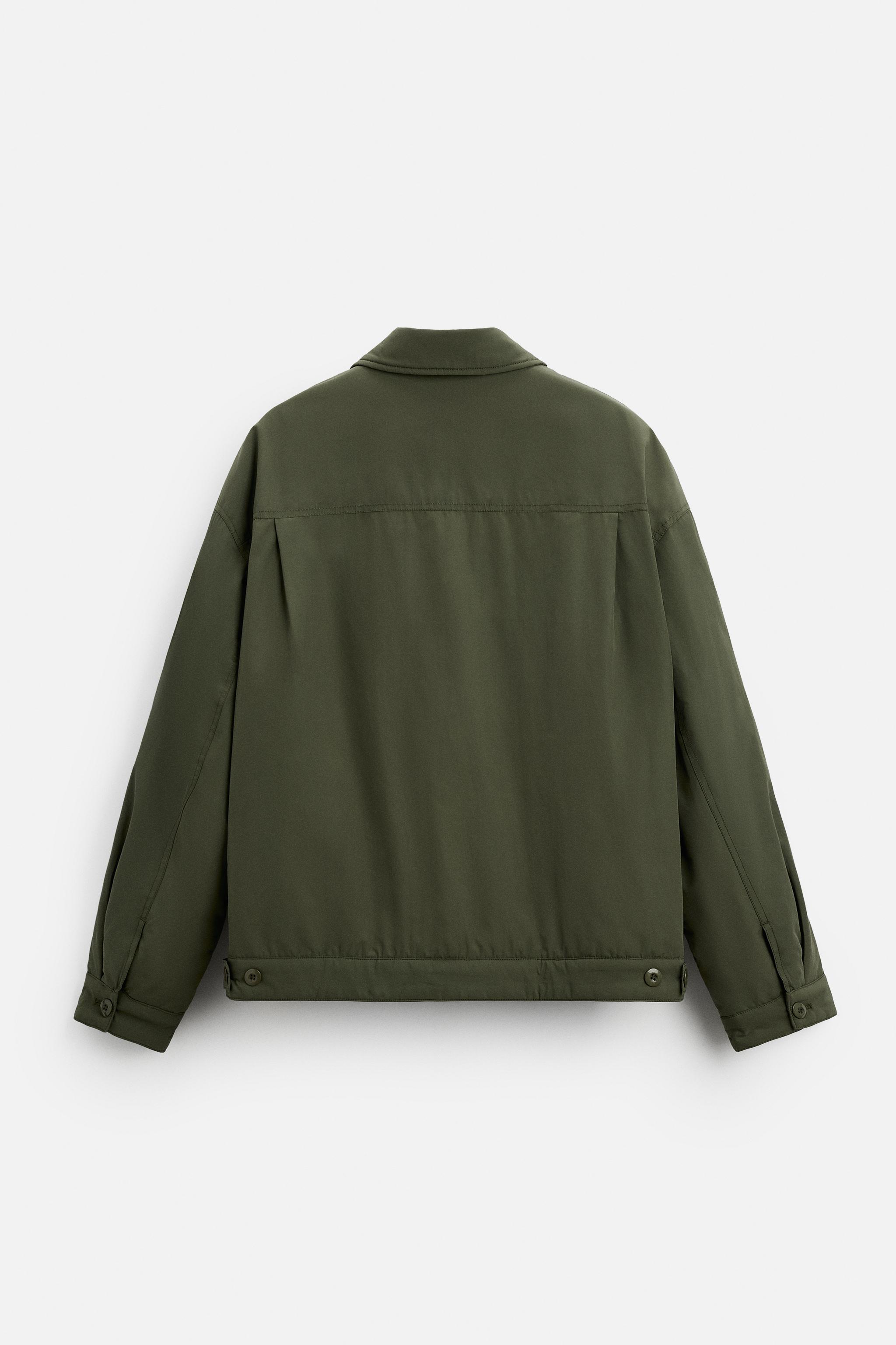 BOXY FIT テクニカル シャツジャケット - ブラック | ZARA Japan
