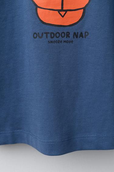 T-SHIRT IMPRIMÉ - Bleu de Zara - Image 3