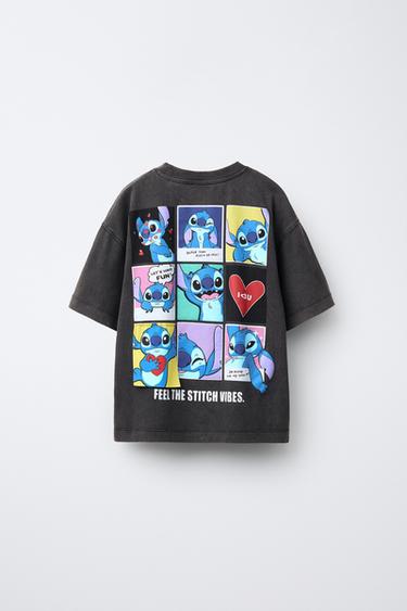 T-SHIRT IMPRIMÉ LILO & STITCH © DISNEY - Gris anthracite de Zara - Image 1