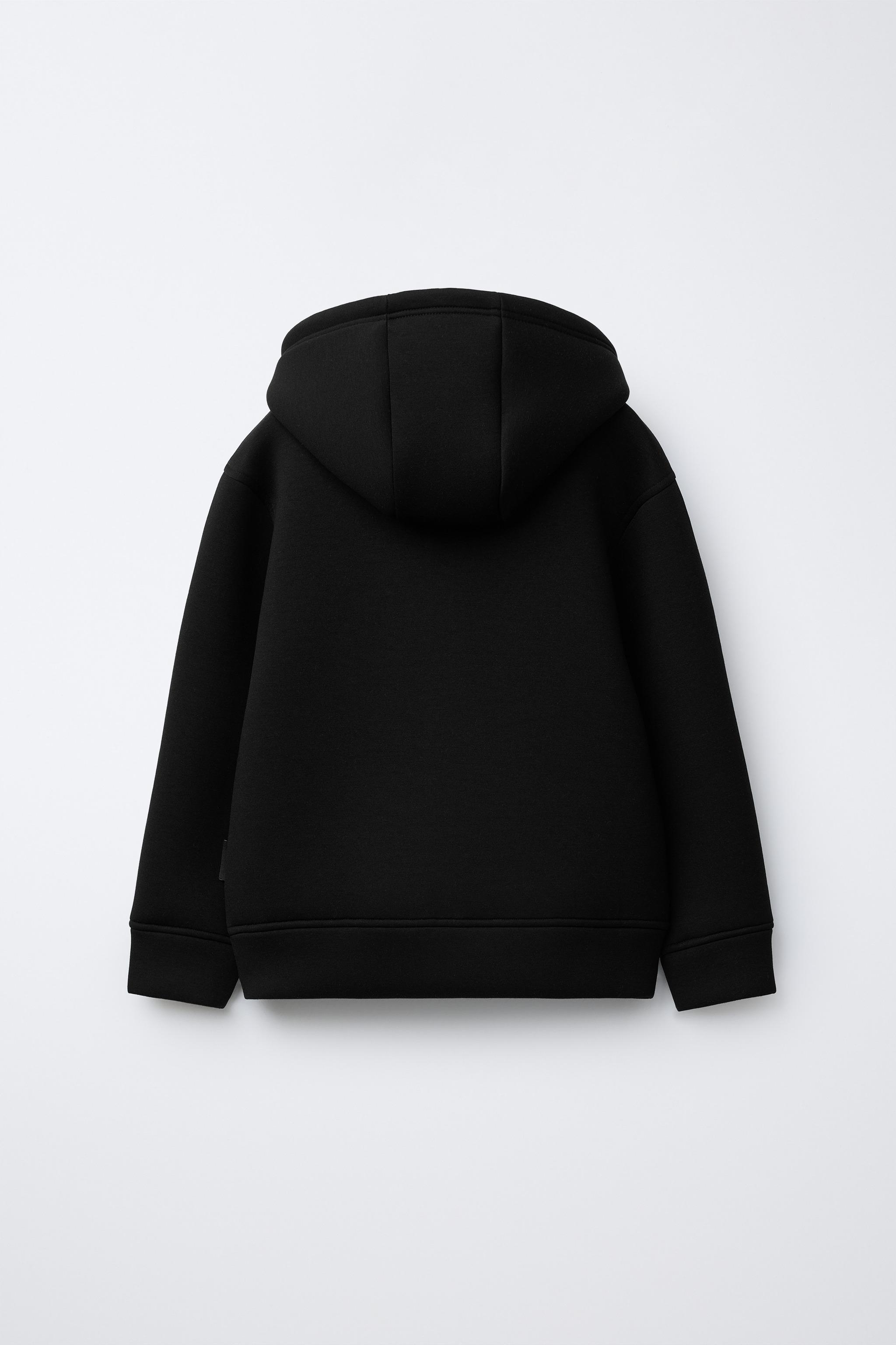 BASIC NEOPRENE EFFECT SWEATSHIRT