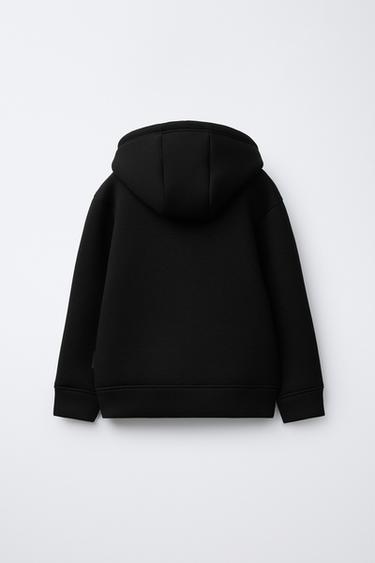 SWEAT BASIQUE EFFET NÉOPRÈNE - Noir de Zara - Image 1