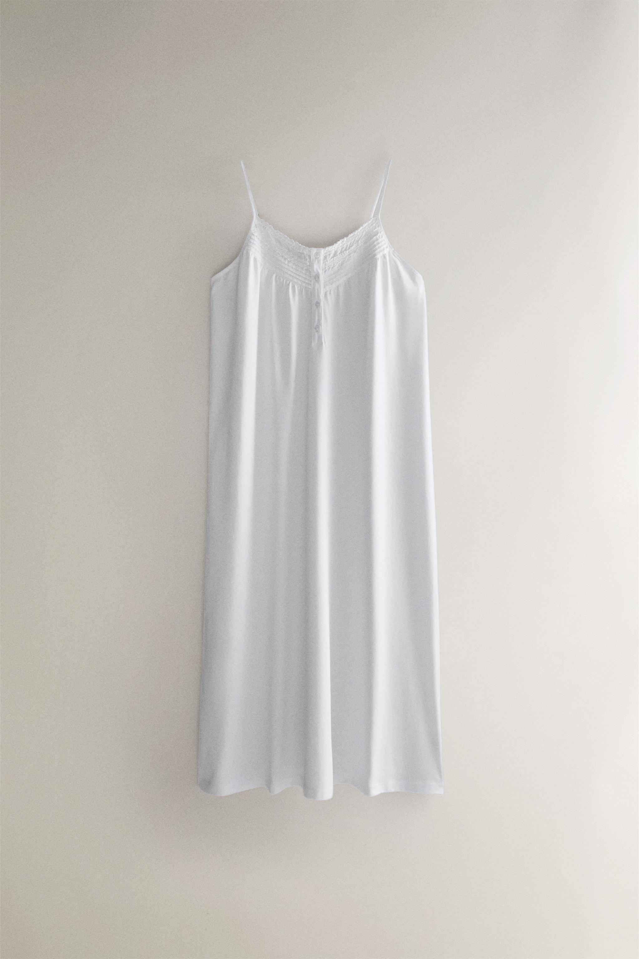 CHEMISE DE NUIT COTON BRODERIES