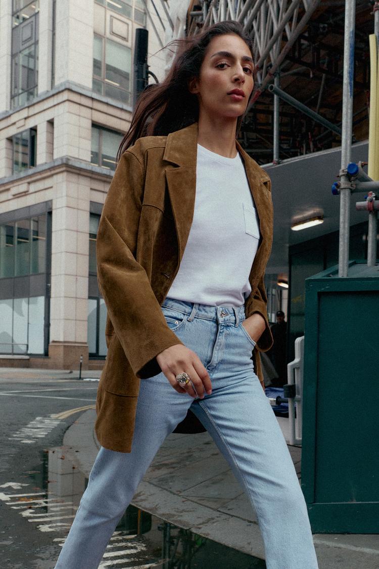 JEAN MOM FIT CONFORT TAILLE HAUTE Bleu clair ZARA Canada - Main Image