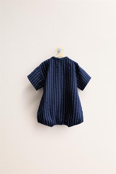 ZARA TIMELESS - BODY KIMONO À RAYURES - Indigo de Zara - Image 1