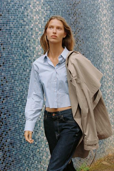 Z1975 HIGH-WAIST WIDE-LEG JEANS - Blue by Zara - Image 0