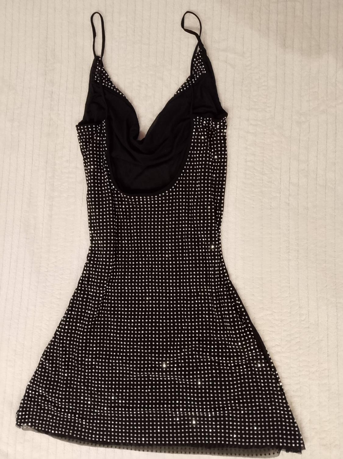 SHORT TULLE DRESS WITH RHINESTONES - Image 2
