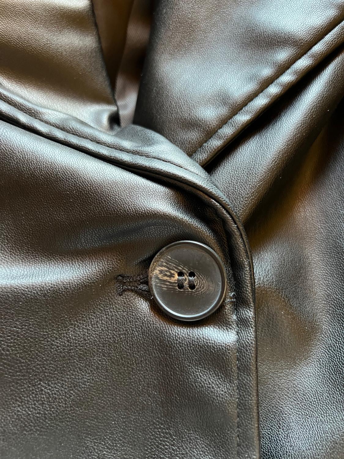 OVERSIZE LEATHER EFFECT TRENCH COAT - Image 7