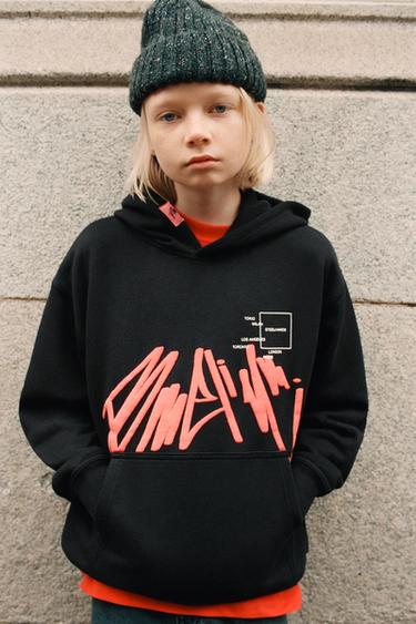 3-14 ЛЕТ/ ВЯЗАНАЯ ШАПКА С ОТВОРОТОМ И ШЕРСТЬЮ — ЗЕЛЕНЫЙ от Zara