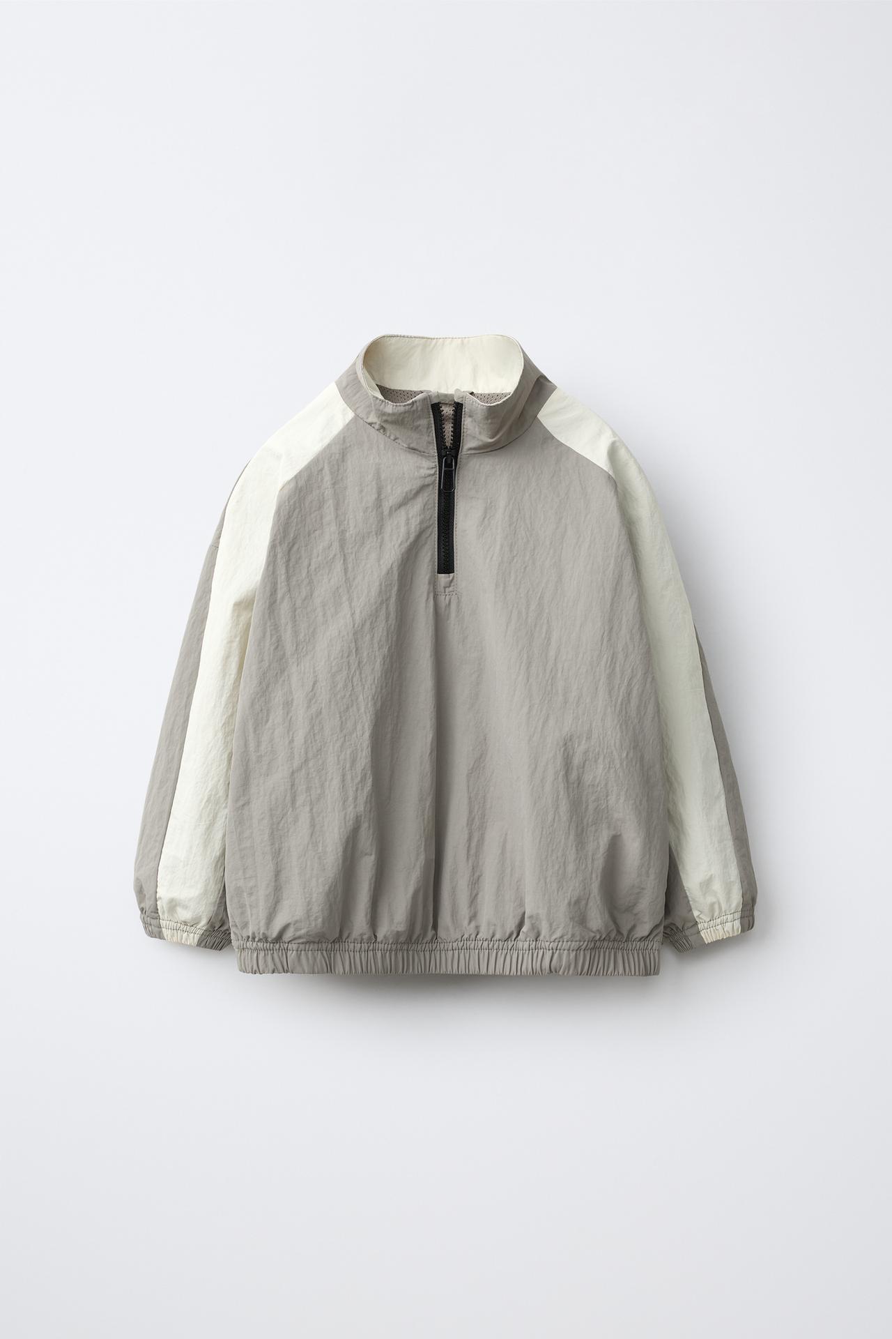 TECHNICAL ZIP-UP JACKET — Gray