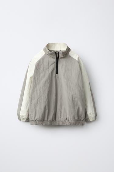 TECHNICAL ZIP-UP JACKET — Gray 1