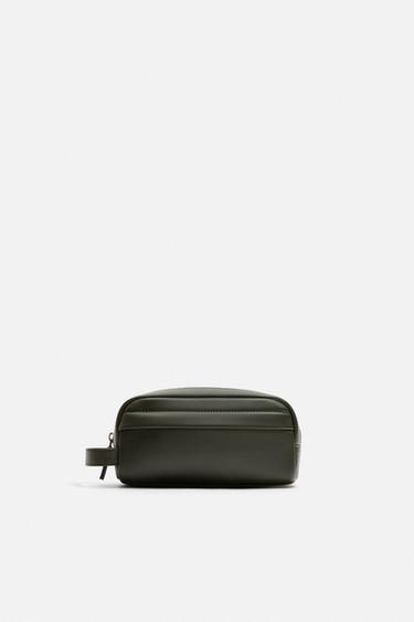 PLAIN TOILETRY BAG - Green by Zara - Image 0