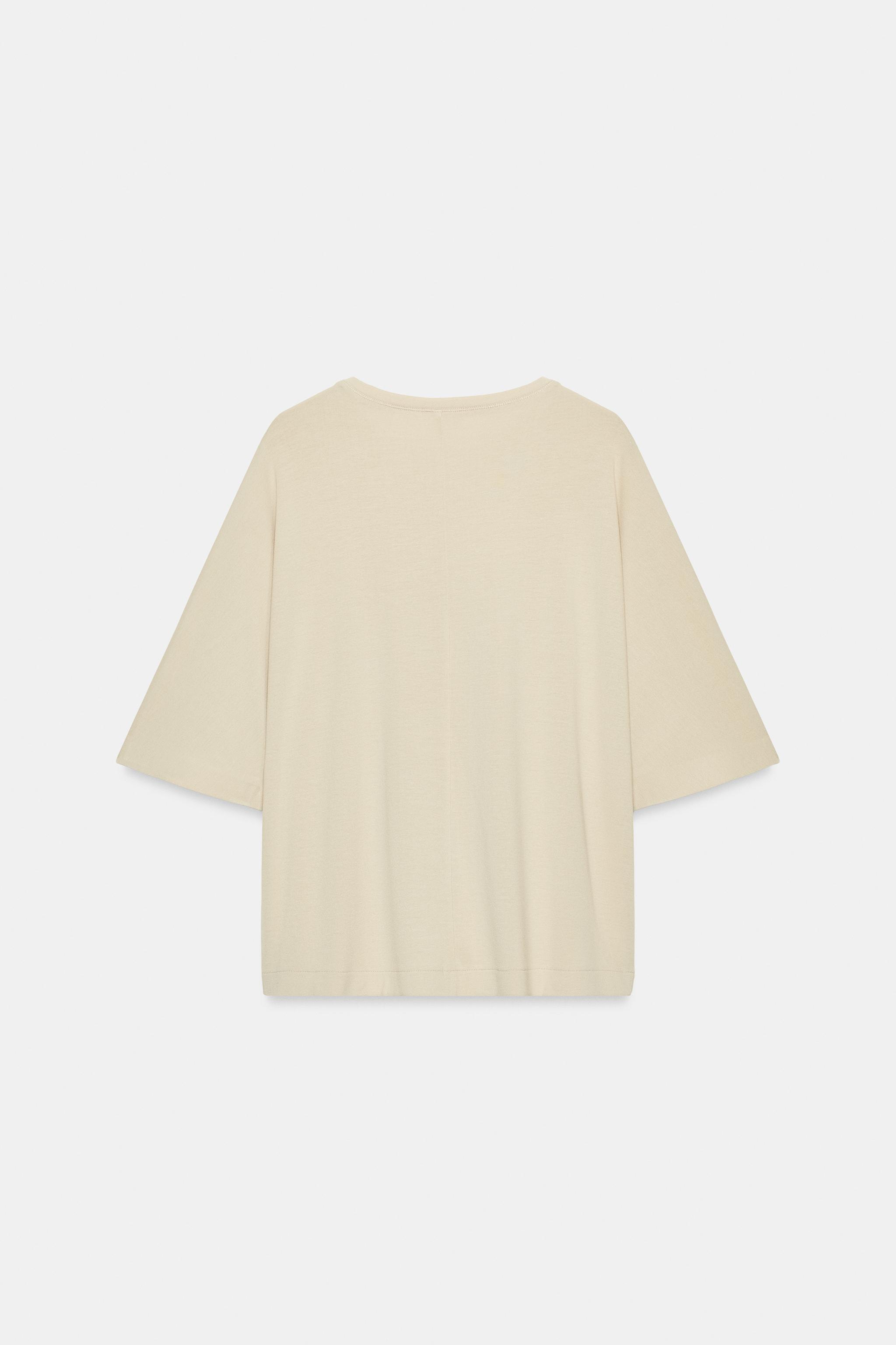 OVERSIZE DÖKÜMLÜ T-SHIRT - Görsel 7