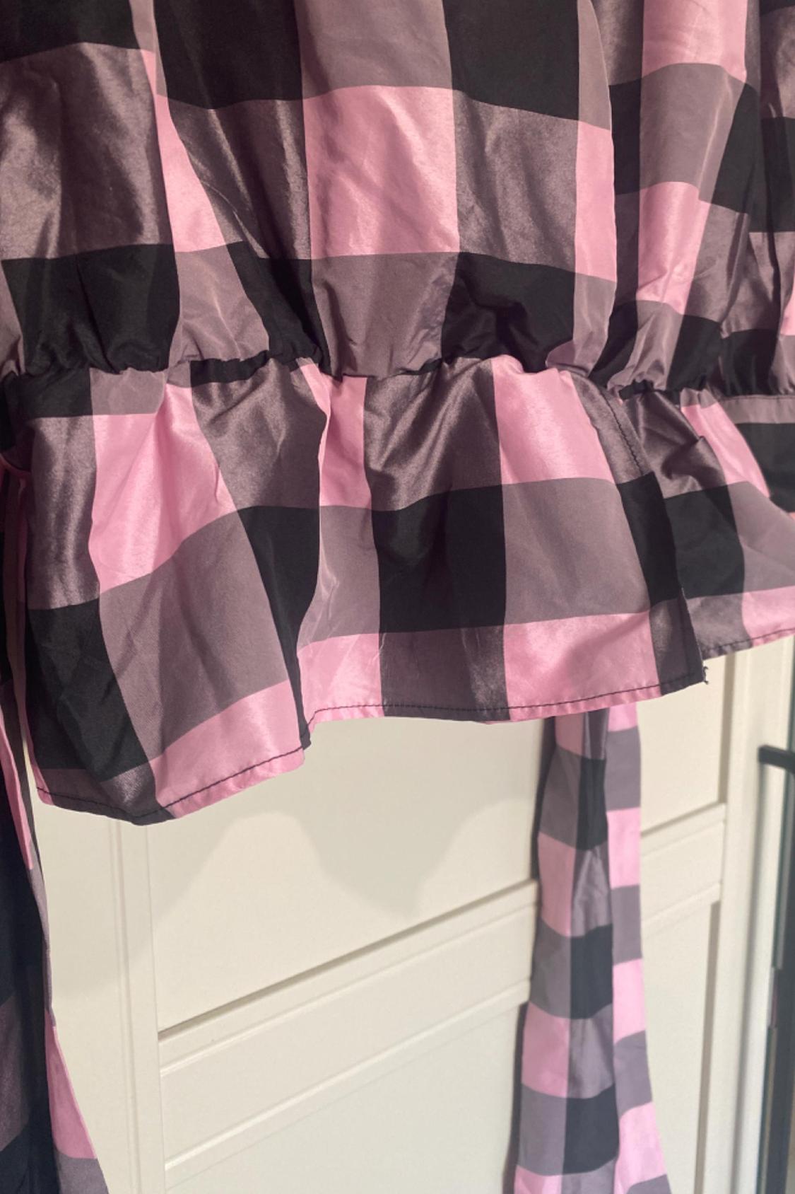 GINGHAM TAFFETA TOP - Image 2