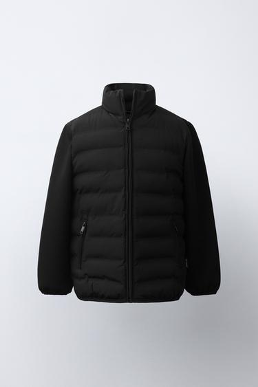 NEOPRENE COMBINED JACKET - Black by Zara