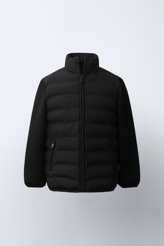 NEOPRENE COMBINED JACKET - Black de Zara - Imagen 0