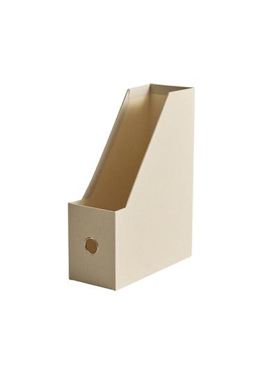 ARQUIVADOR DE MESA DE LINHO - Cru da Zara