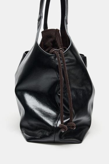 MAXI SHOPPER AUS LEDER – LIMITED EDITION - Braun von Zara