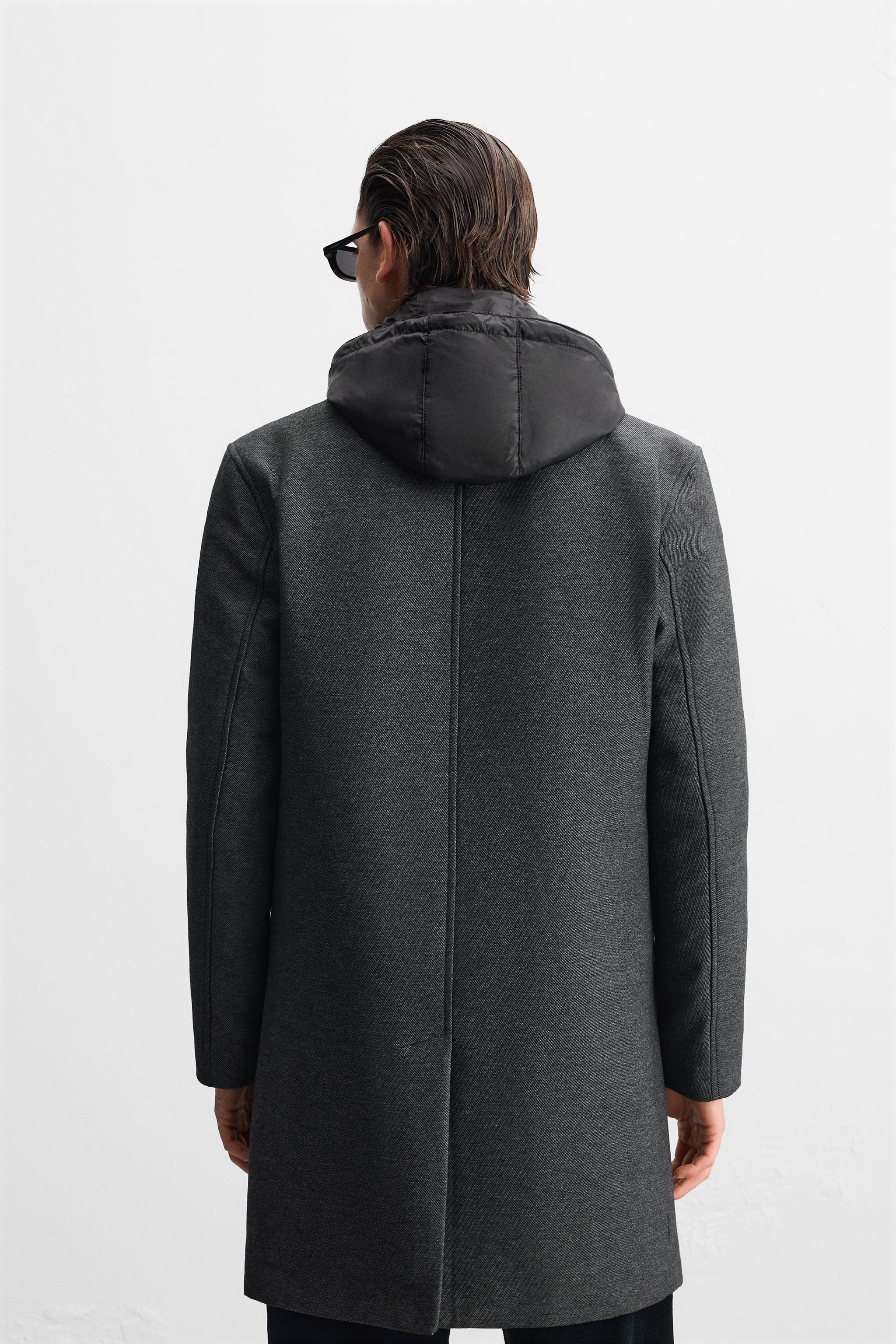 【数量限定】 COAT Australia ZARA | Mid-grey - HOOD DETACHABLE WITH ジャケット・アウター