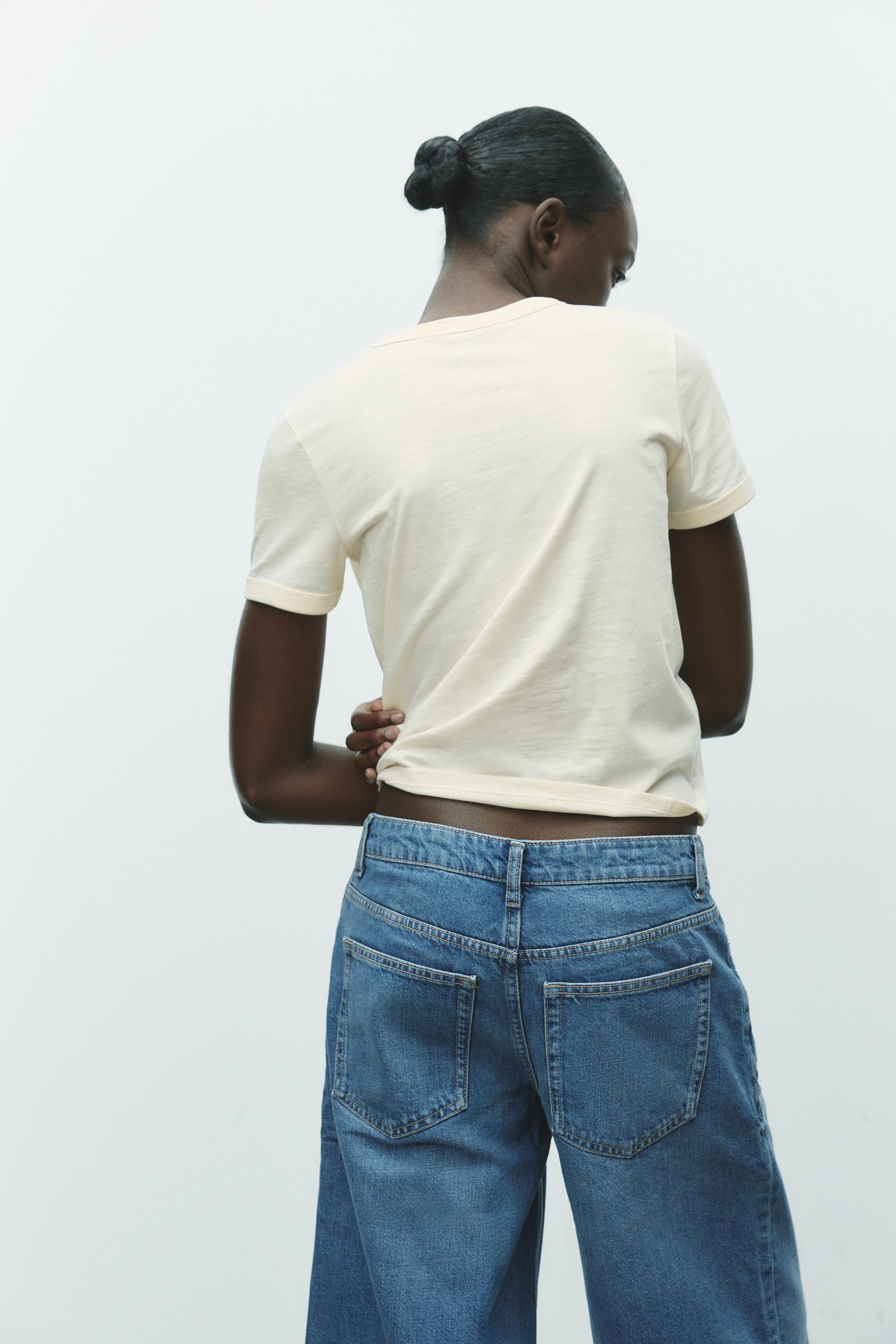 ZARA FLAME テキスト Tシャツ 0264/355 FLAME TEXT T-SHIRT - Mustard | ZARA United States