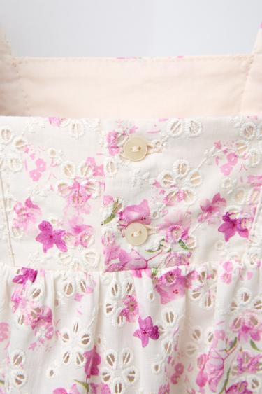 FLORAL PRINT SHIFFLY TOP - Pink by Zara - Image 3
