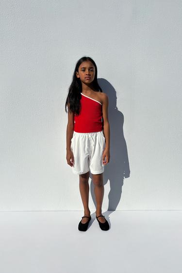 ASYMMETRIC HEART VEST TOP - Red by Zara