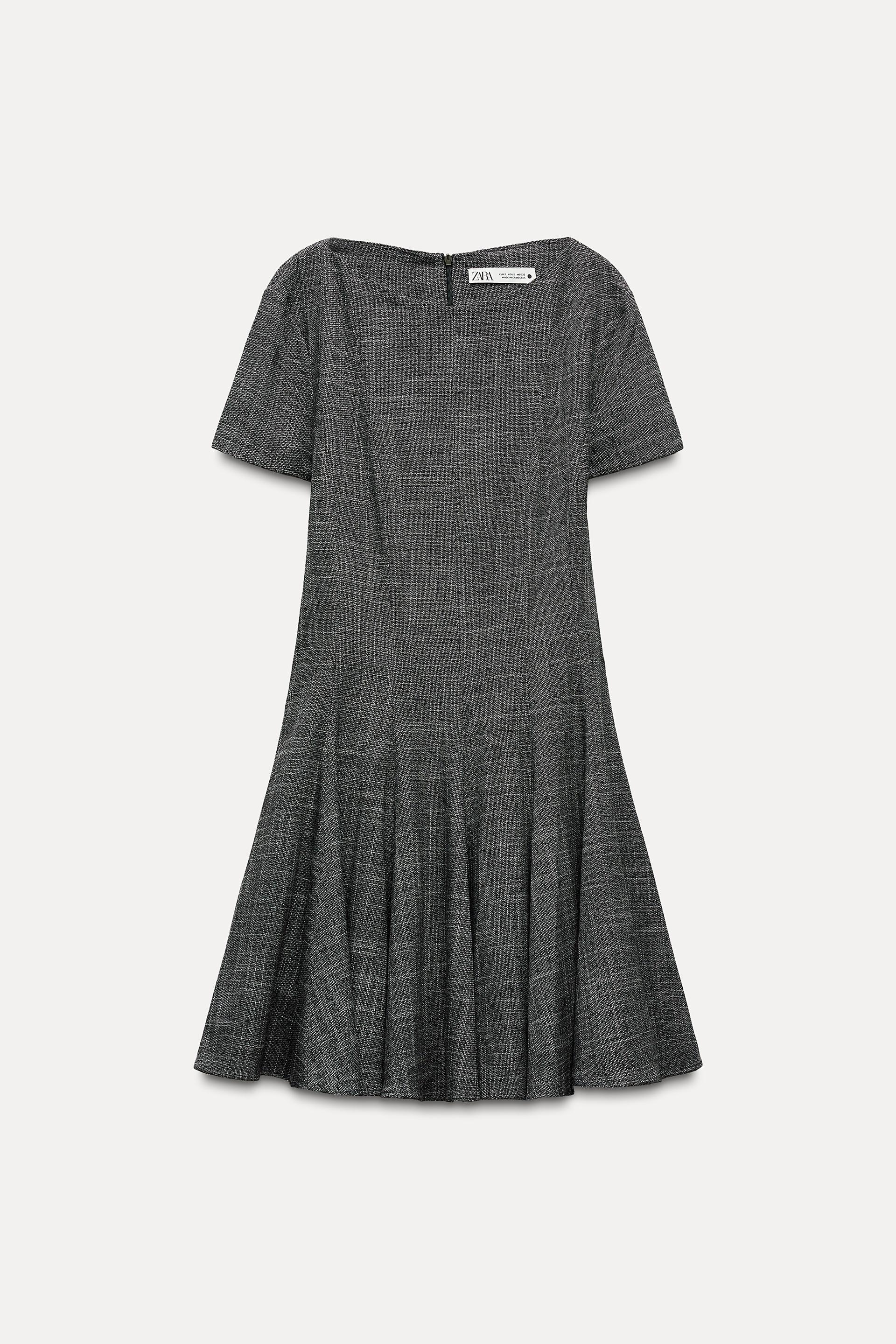 ZWコレクション ショート丈 フレアワンピース - グレーマール | ZARA 